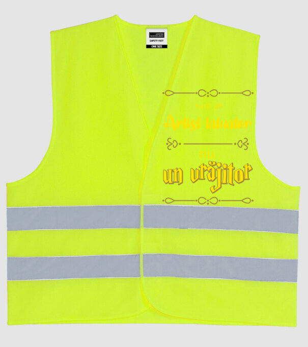 Sunt un artist tatuator, nu un magician model galben neon pe tricou