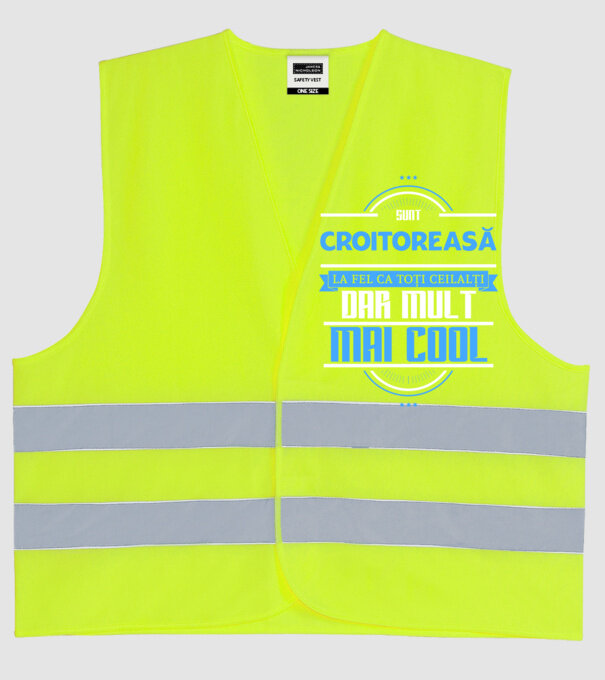 Sunt croitoreasă, la fel ca toți ceilalți, dar mult mai cool model galben neon pe tricou