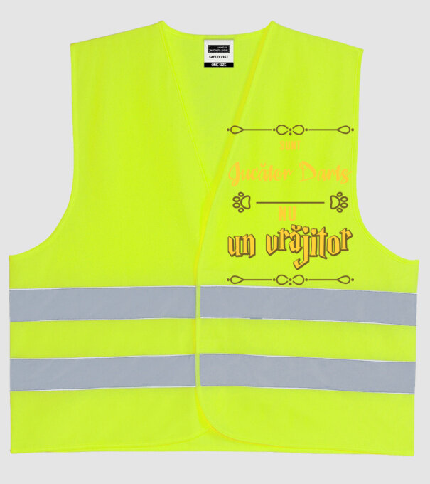 Sunt jucător darts, nu un vrăjitor model galben neon pe tricou