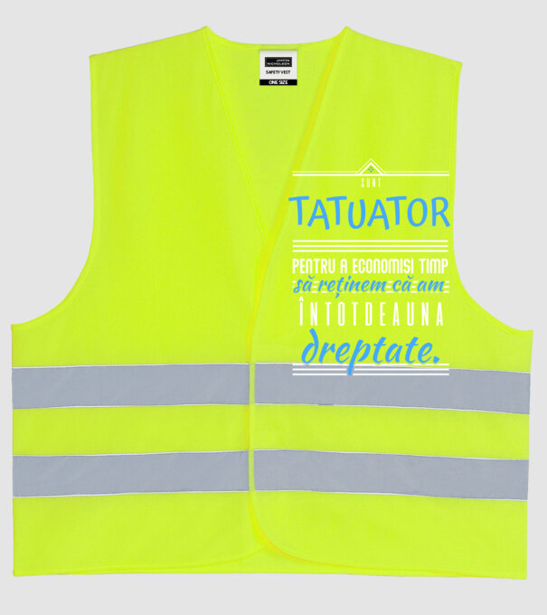 sunt tatuator, pentru a economisi timp, să reținem că am întotdeauna dreptate model galben neon pe tricou