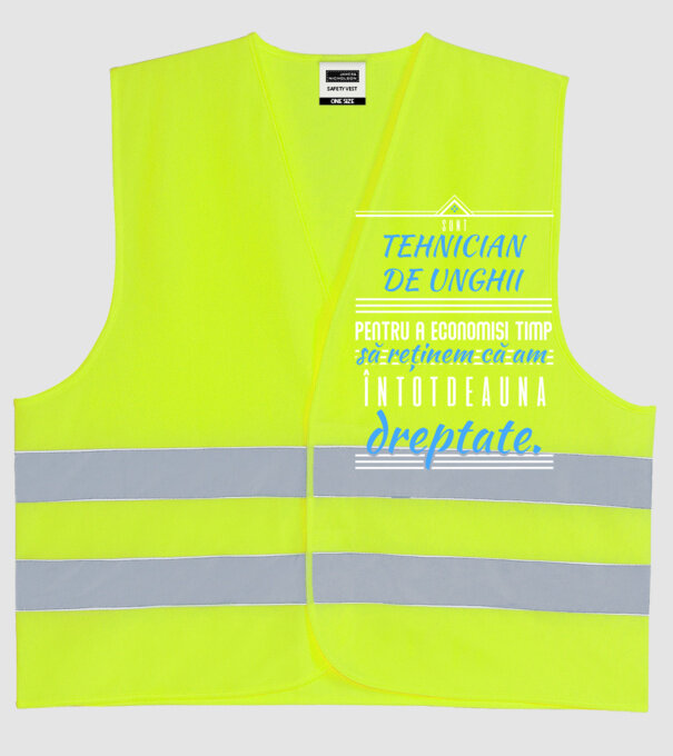 Sunt TEHNICIAN DE UNGHIi, pentru a economisi timp, să reținem că am întotdeauna dreptate model galben neon pe tricou