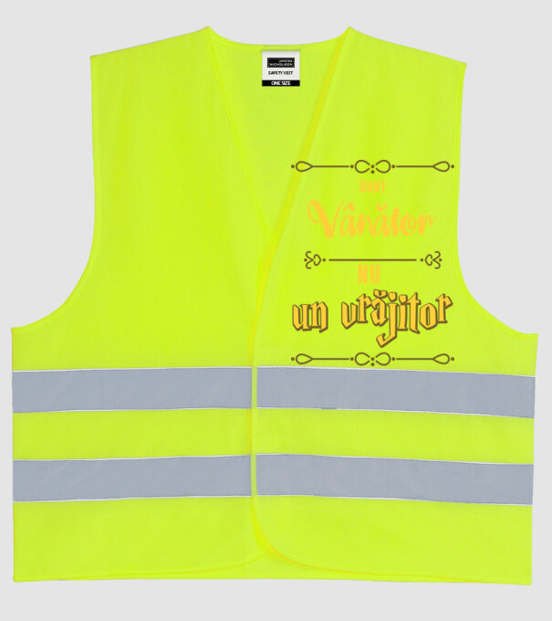 Sunt vânător, nu un magician model galben neon pe tricou