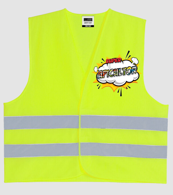 Super Apicultor model galben neon pe tricou