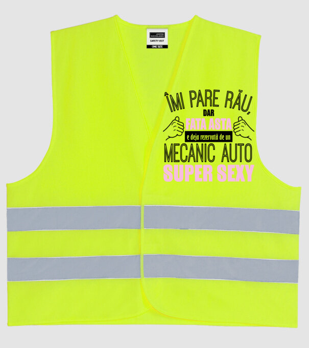 Îmi pare rău, dar fata asta e deja rezervată de un MECANIC AUTO super sexy model galben neon pe tricou