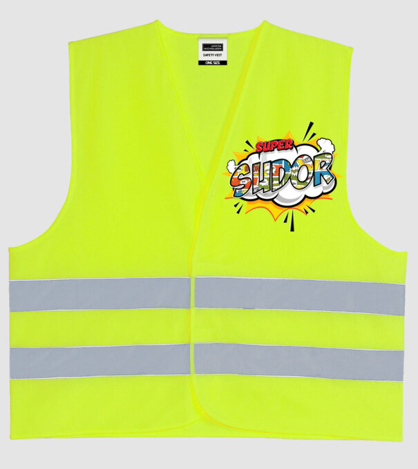 Super Sudor model galben neon pe tricou
