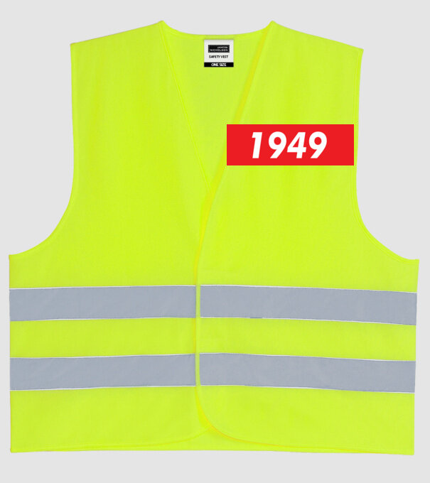 Supreme Birthday 1949 model galben neon pe tricou