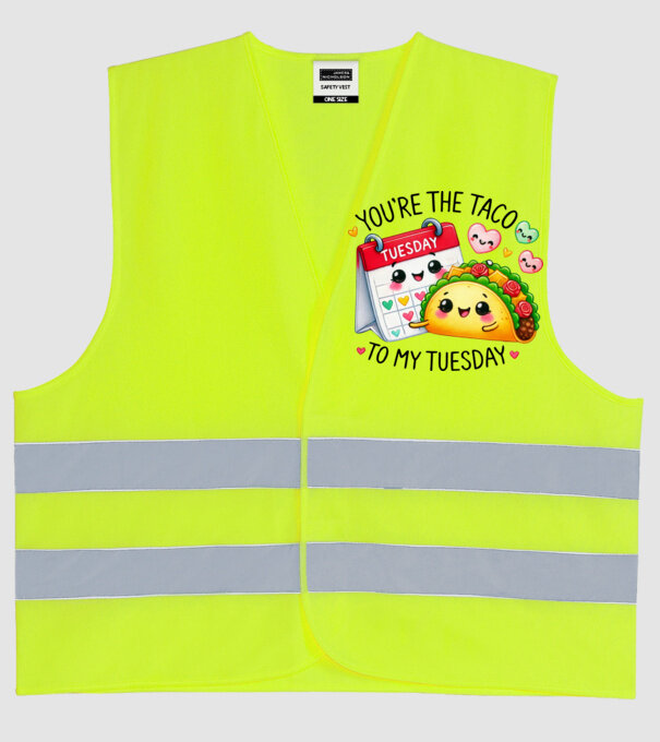 Taco to my Tuesday model galben neon pe tricou