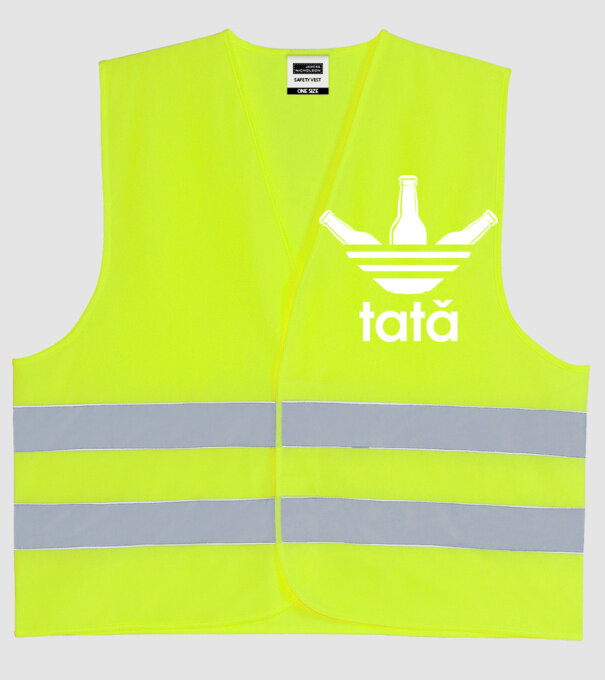 Tatadidas model galben neon pe tricou
