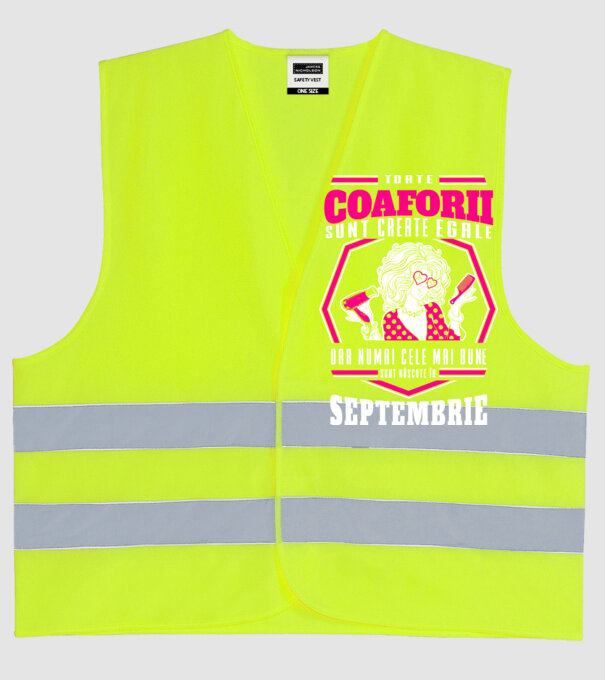 Toate coaforii sunt create egale dar numai cele mai bune sunt născuțe în septembrie model galben neon pe tricou