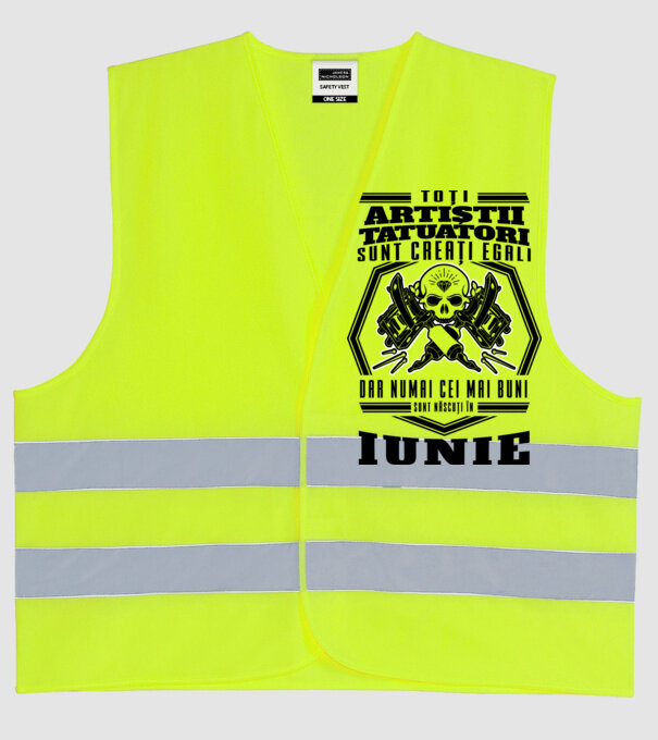 Toți artiștii tatuatori sunt creați egali iunie model galben neon pe tricou