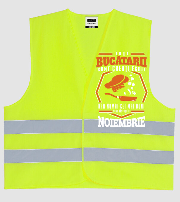 Toți bucătarii sunt creați egali, dar numai cei mai buni sunt născuți în noiembrie model galben neon pe tricou