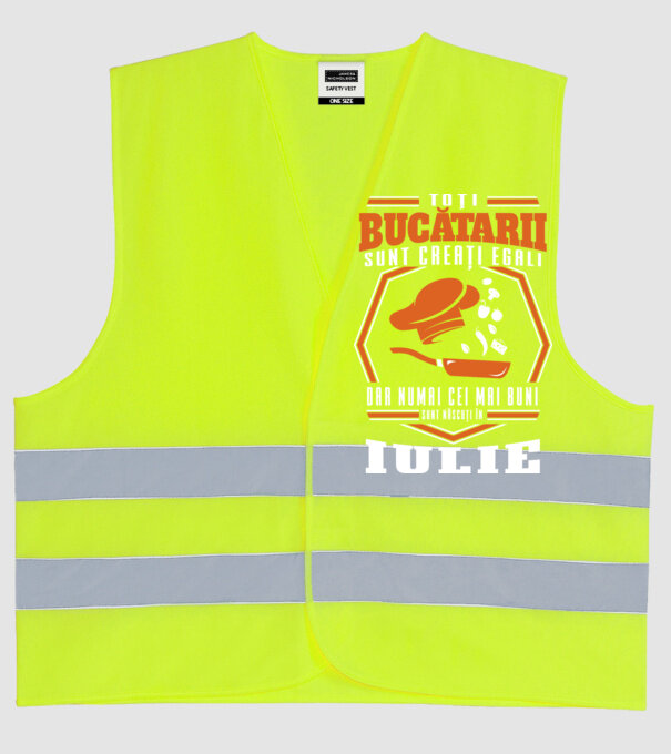 Toți bucătarii sunt creați egali iulie model galben neon pe tricou