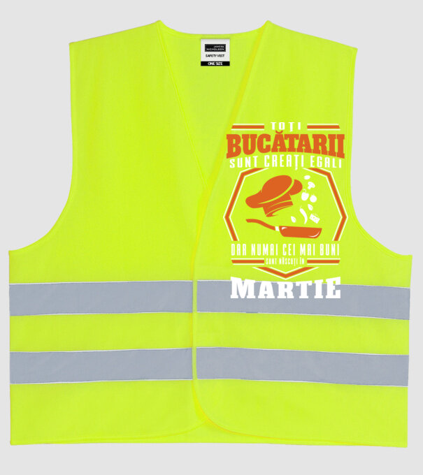 Toți bucătarii sunt creați egali martie model galben neon pe tricou