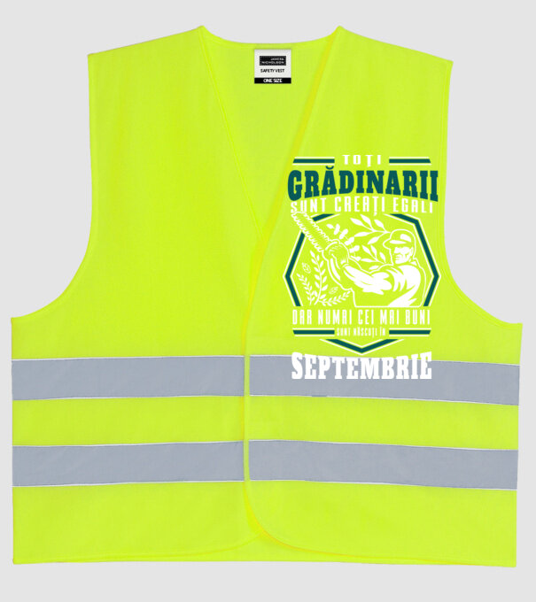 Toți grădinarii sunt creați egali, dar numai cei mai buni sunt născuți în septembrie. model galben neon pe tricou