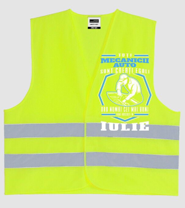 Toți mecanicii auto sunt creați egali, dar numai cei mai buni sunt născuți în iulie model galben neon pe tricou
