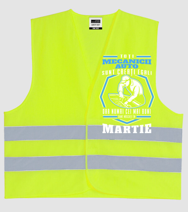 Toți mecanicii auto sunt creați egali, dar numai cei mai buni sunt născuți în martie model galben neon pe tricou
