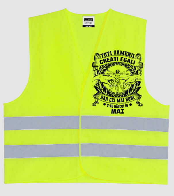 Toți oamenii sunt creați egali, dar cei mai buni s-au născut în mai model galben neon pe tricou