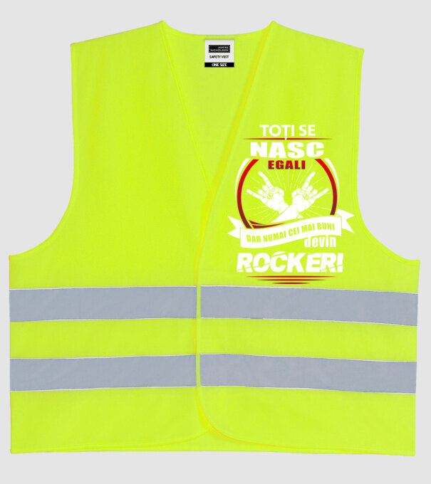 toți se nasc egali, dar numai cei mai buni devin rockeri model galben neon pe tricou