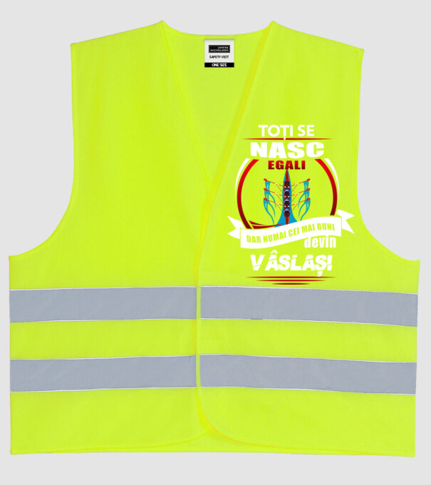 Toți se nasc egali, dar numai cei mai buni devin vâslași model galben neon pe tricou