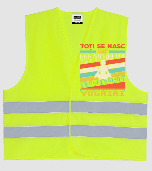toți se nasc egali, dar numai cei mai buni devin yoghini model galben neon pe tricou