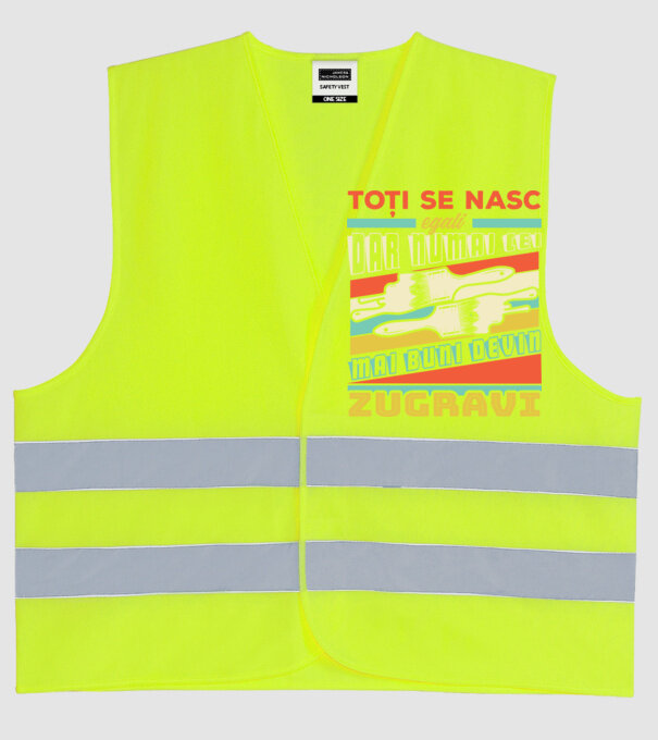 Toți se nasc egali, dar numai cei mai buni devin zugravi model galben neon pe tricou