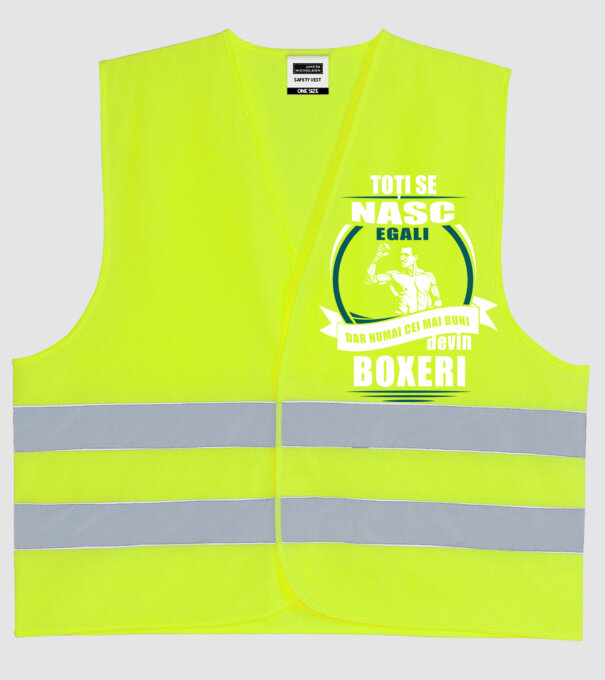 toți se nasc egali, dar numai cei mai buni devin boxeri model galben neon pe tricou