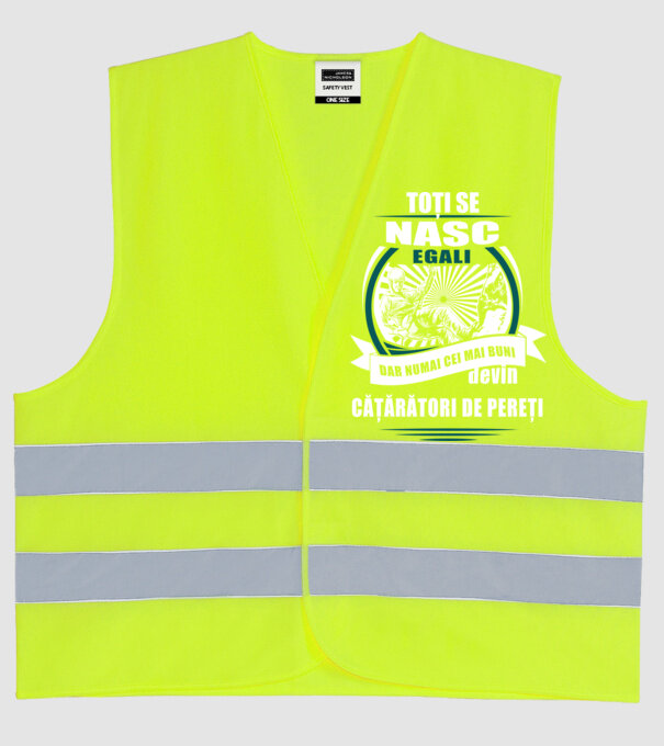 toți se nasc egali, dar numai cei mai buni devin cățărători de pereți model galben neon pe tricou