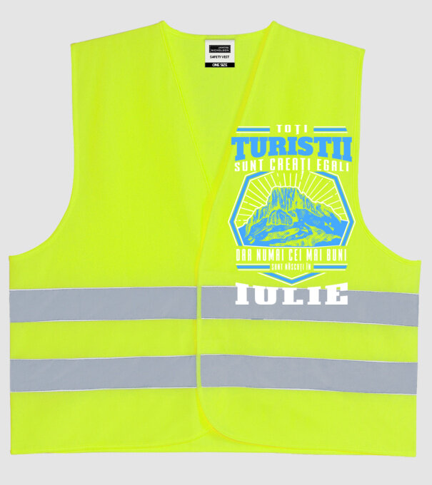 Toți amatorii de drumeții sunt creați egali, dar numai cei mai buni sunt născuți în iulie model galben neon pe tricou