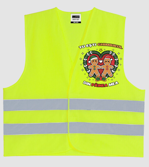 Tu ești ghimbirul din păinea mea model galben neon pe tricou