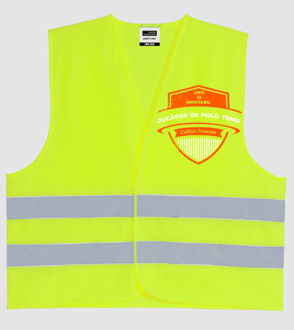 JUCĂTOR DE TENIS unic și inimitabil calitate premium model galben neon pe tricou