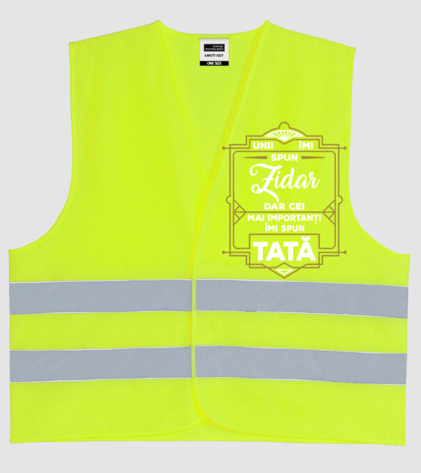 Unii îmi spun Zidar, dar cei mai importanți îmi spun tată model galben neon pe tricou