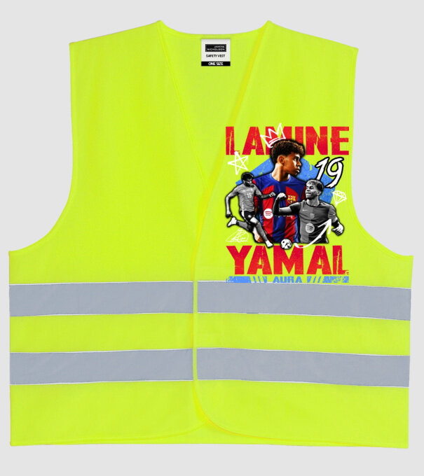 Yamal tribute model galben neon pe tricou