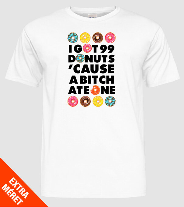 A bitch eat one model alb pe tricou