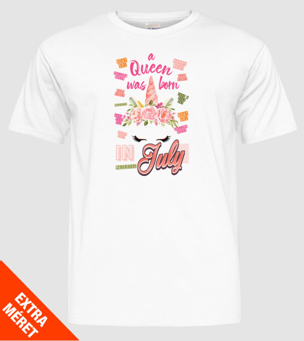 A queen was born in JÚLIUS model alb pe tricou