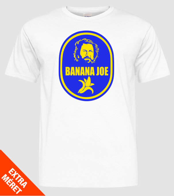 Banana Joe model alb pe tricou