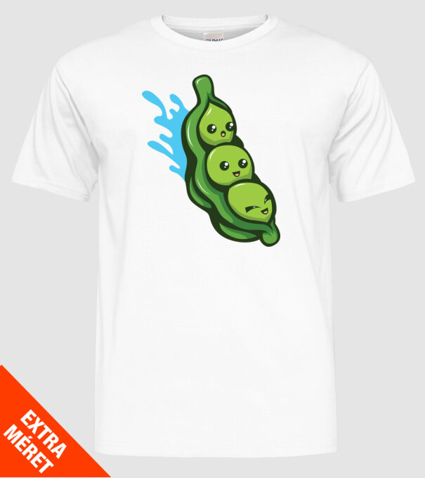 Mazăre model alb pe tricou