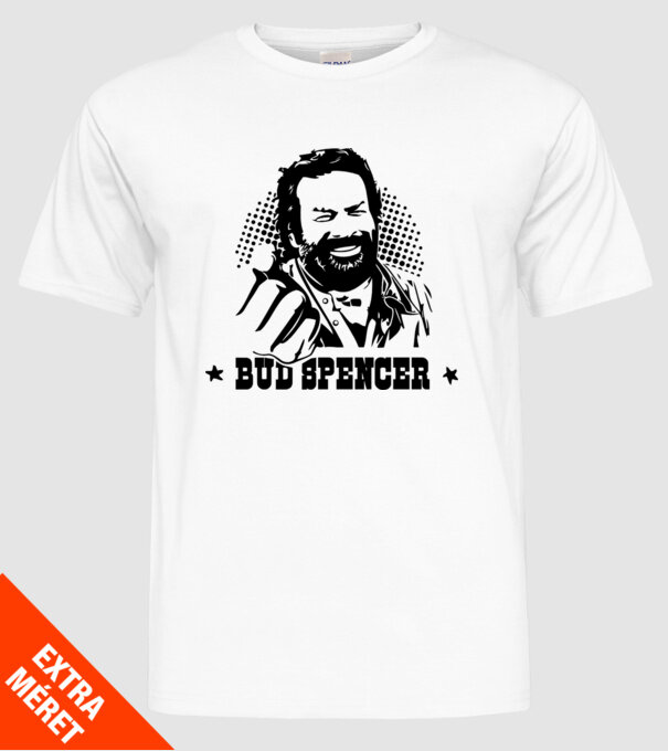 Bud Spencer model alb pe tricou