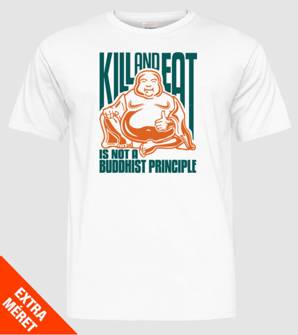 buddhist principle model alb pe tricou
