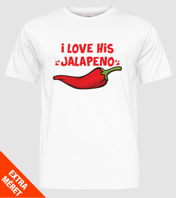 Couple JALAPENO model alb pe tricou