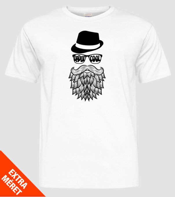Daddy Cool model alb pe tricou