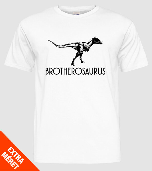 Familia de dinozauri Brotherosaurus model alb pe tricou