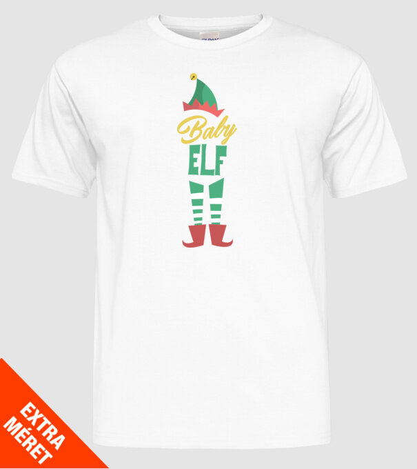 Elf family baby model alb pe tricou