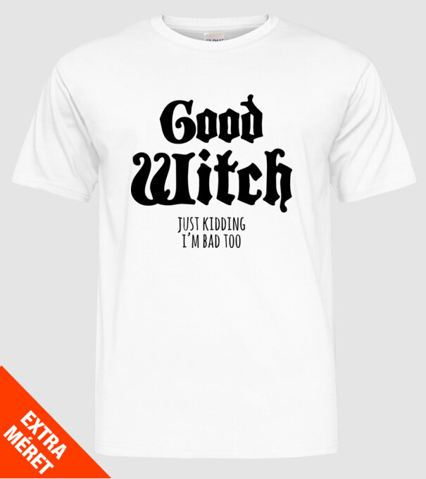 Good Witch tricou cuplu model alb pe tricou