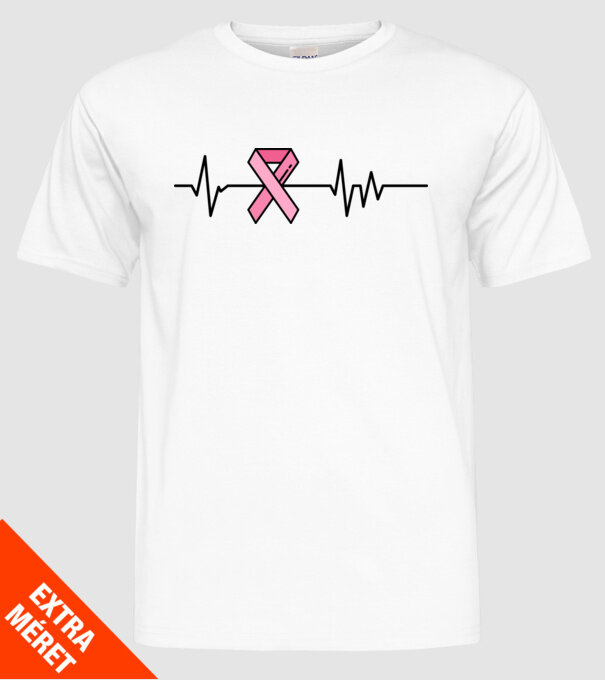 Heartbeat faith model alb pe tricou