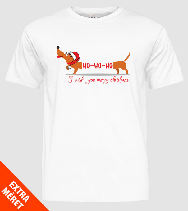 HoHoHo model alb pe tricou