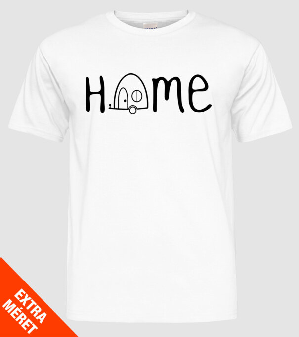 Home model alb pe tricou
