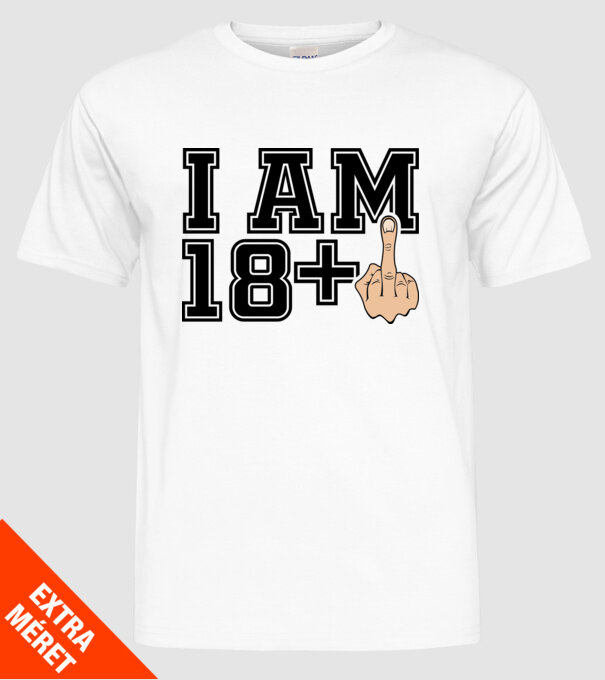 Funny Birthday I am 19 model alb pe tricou