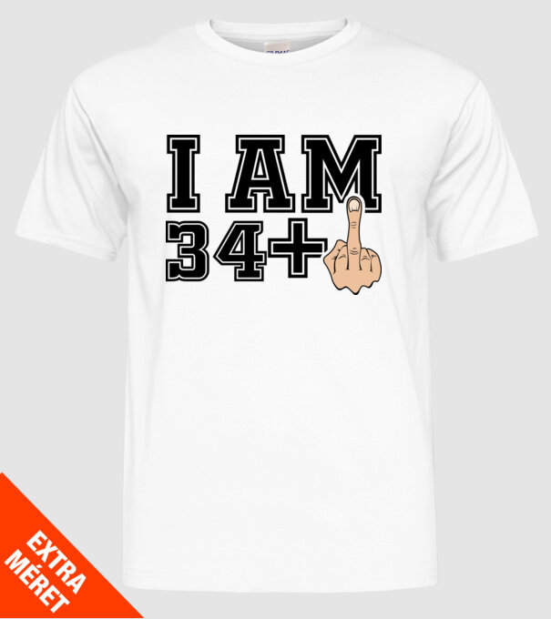 Funny Birthday I am 35 model alb pe tricou