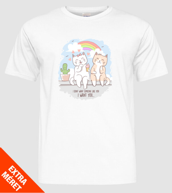 i dont want someone like you model alb pe tricou