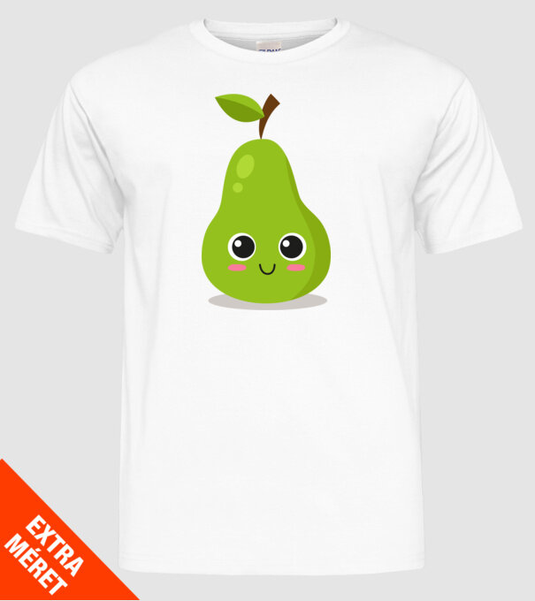 Pere model alb pe tricou